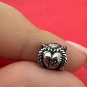 Pandora Sterling Silver 18 Charm
